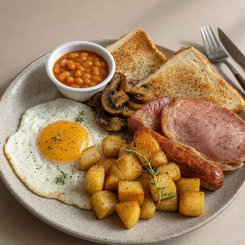Full English at Zest Cafe